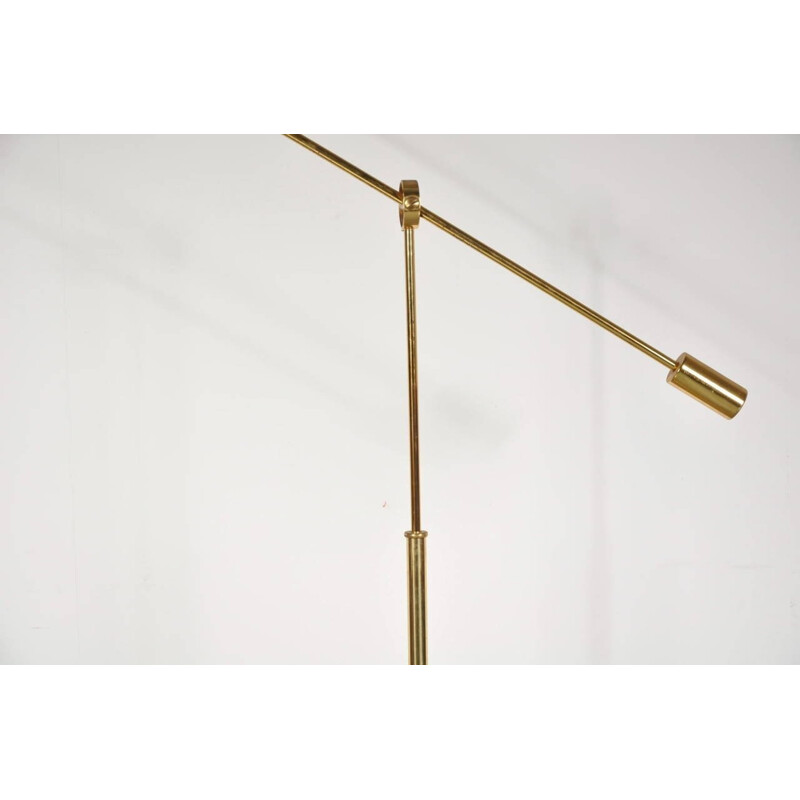 Adjustable Mid century Brass Floor Lamp - 1960s