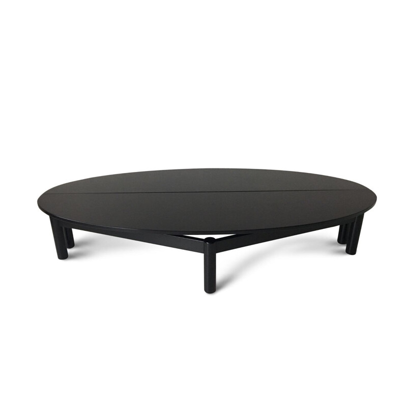 Black Coffee Table "Sinbad" by Vico Magistretti for Cassina - 1980s