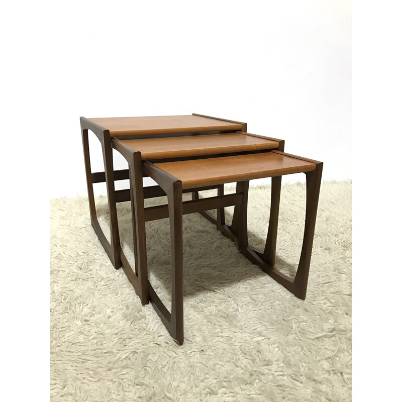 Vintage "G Plan" nest of tables by R. Bennett - 1970s