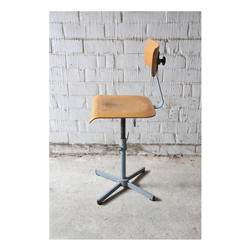 Vintage Industrial Swivel Desk Chair - 1970s