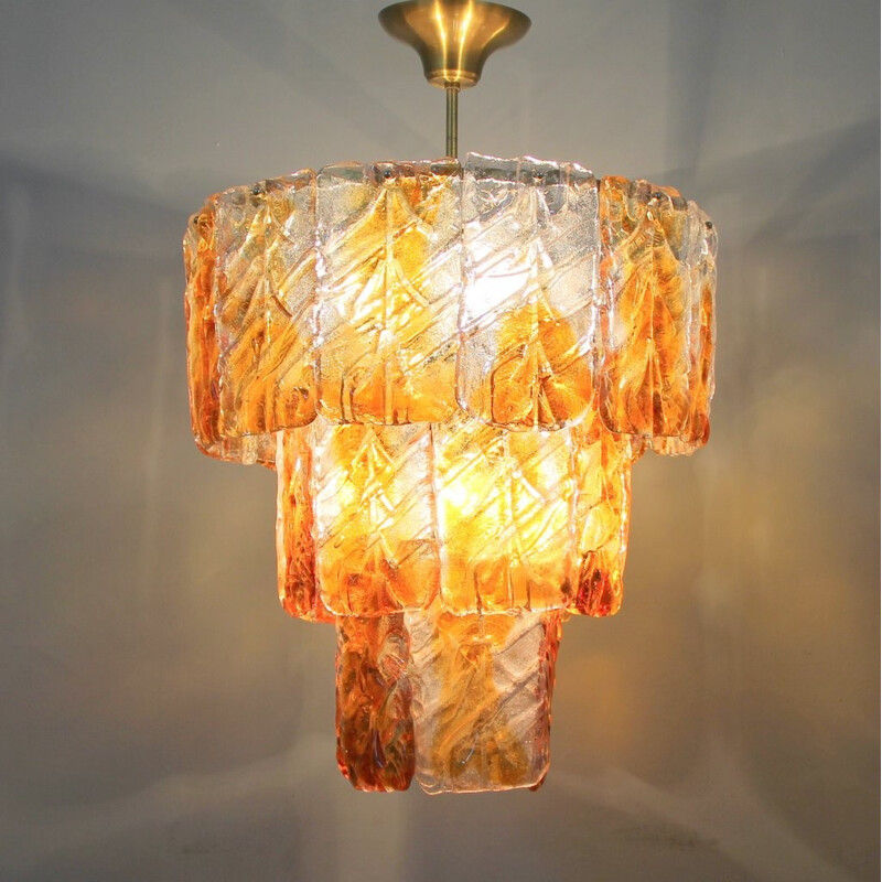 Vintage Italian hanging lamp by Murano - 1970s