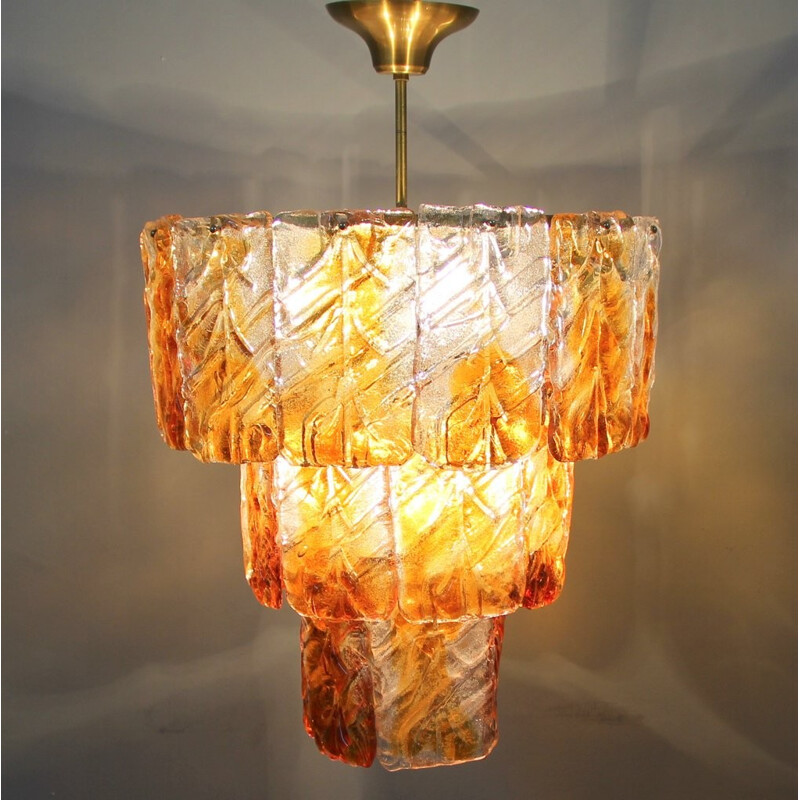Vintage Italian hanging lamp by Murano - 1970s