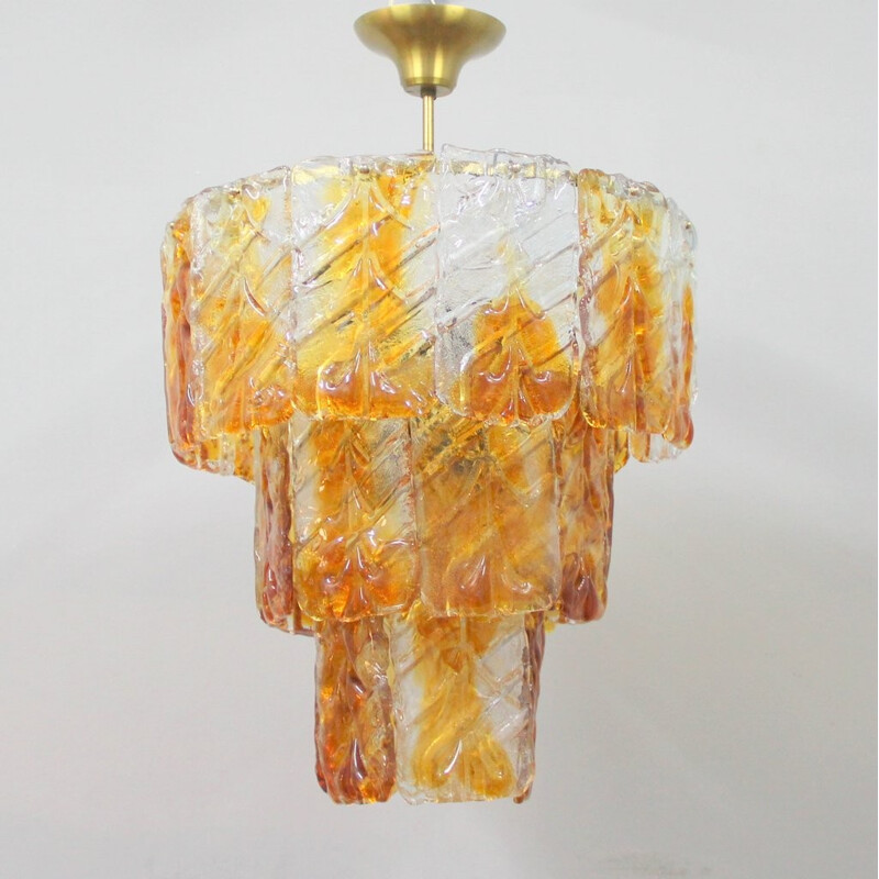 Vintage Italian hanging lamp by Murano - 1970s