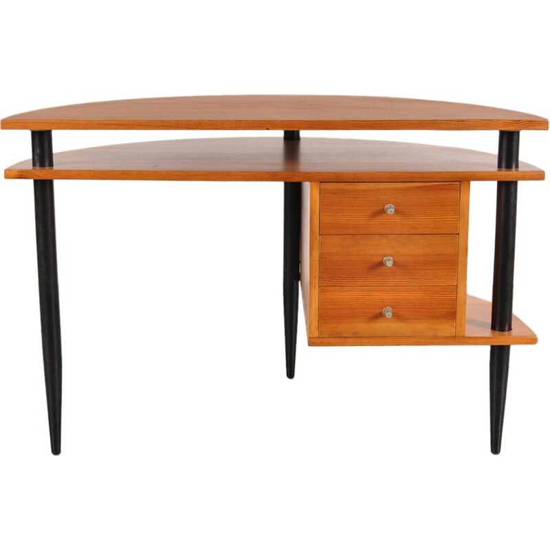 Vintage Wooden Scandinavian Desk  - 1950s