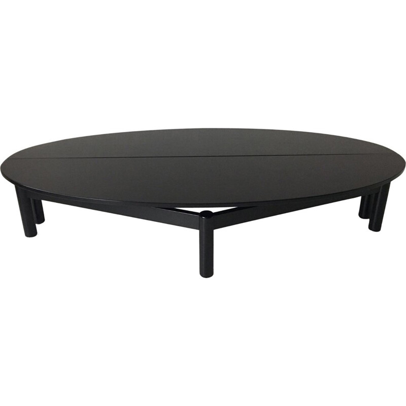 Black Coffee Table "Sinbad" by Vico Magistretti for Cassina - 1980s