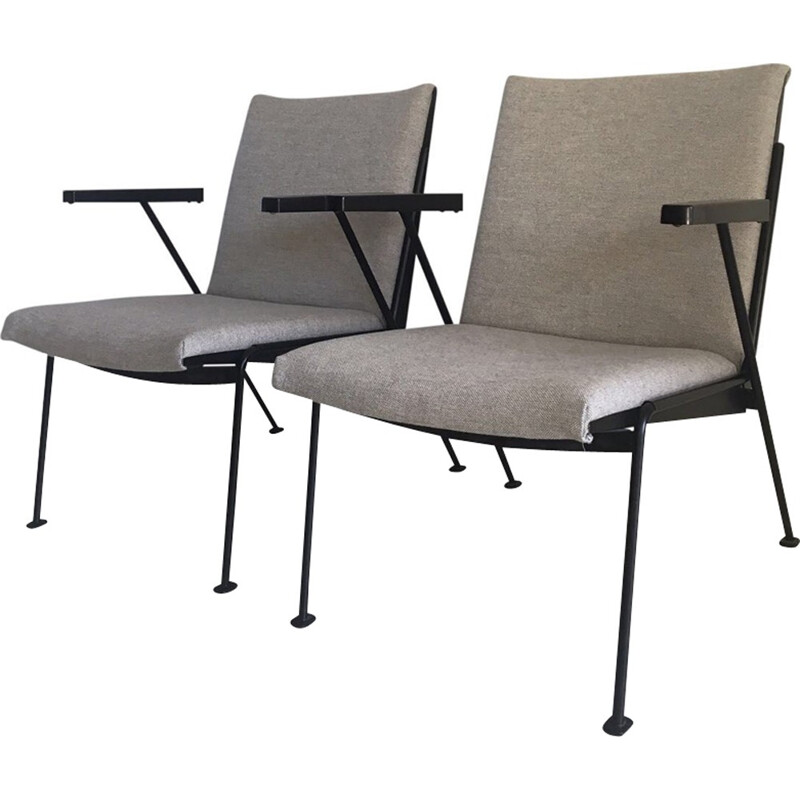 "Black Oase" Lounge Chairs by Wim Rietveld for Ahrend de Cirkel - 1950s
