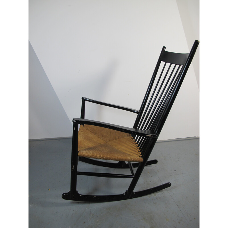 Chaise à bascule Vintage par Hans J. Wegner pour FDB - 1950