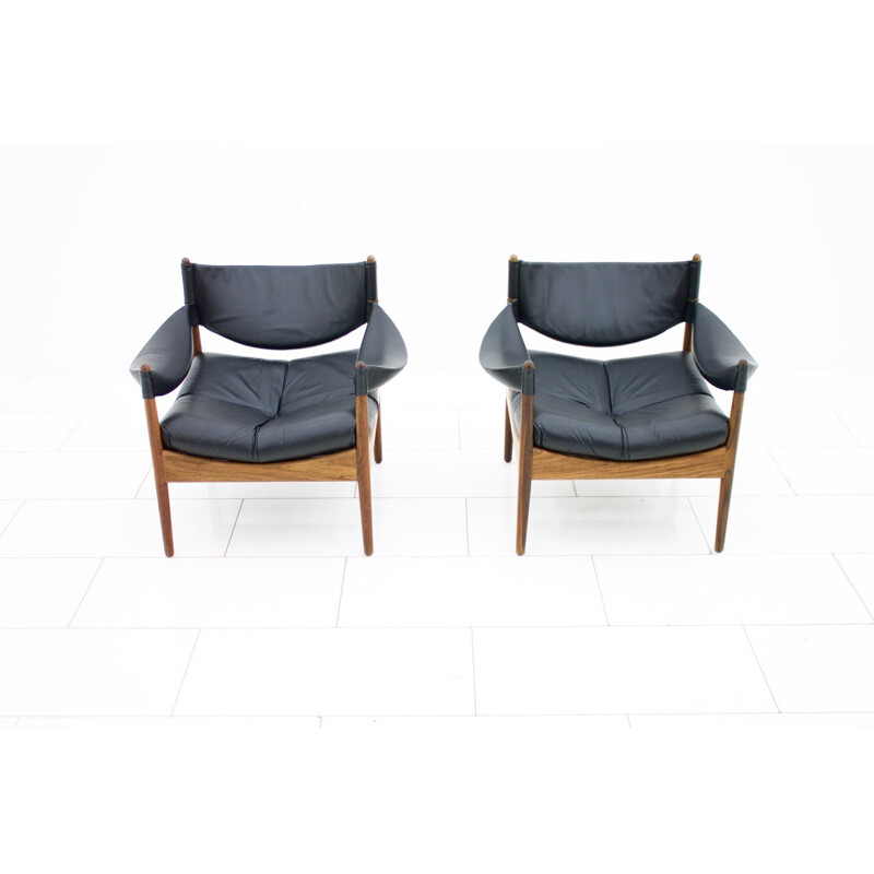 Paire de fauteuils lounge par Kristian Sommer Vedel pour Søren Willadsen - 1960