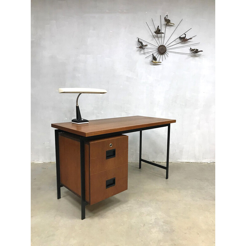 Vintage Dutch design desk EU-01 by Cees Braakman - 1950s