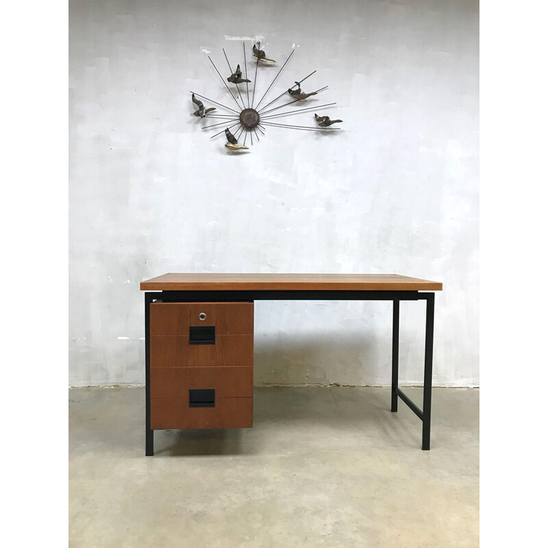 Vintage Dutch design desk EU-01 by Cees Braakman - 1950s