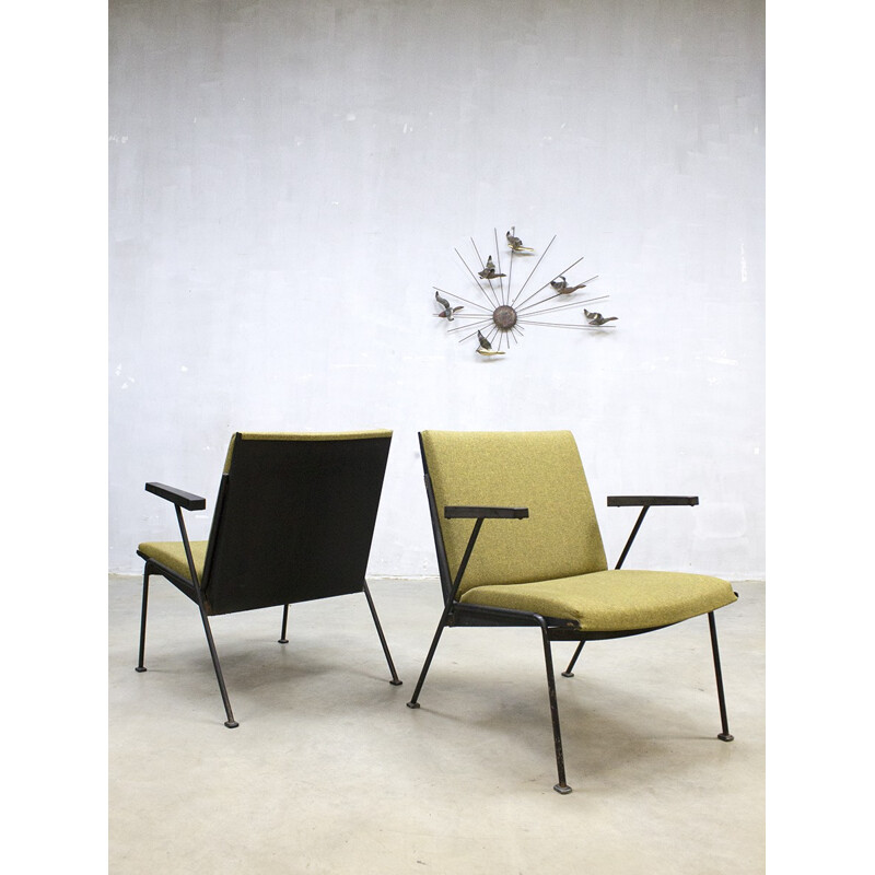 Vintage Dutch design Oase lounge chairs by Wim Rietveld - 1950s
