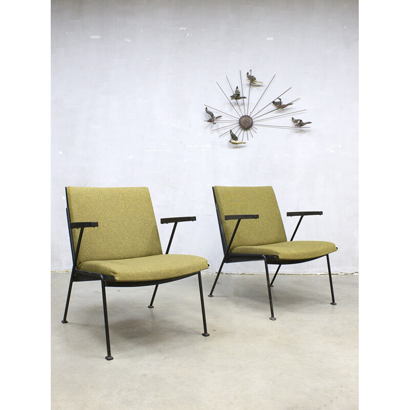 Vintage Dutch design Oase lounge chairs by Wim Rietveld - 1950s