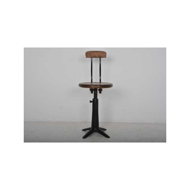 Vintage Singer workshop stool - 1950s