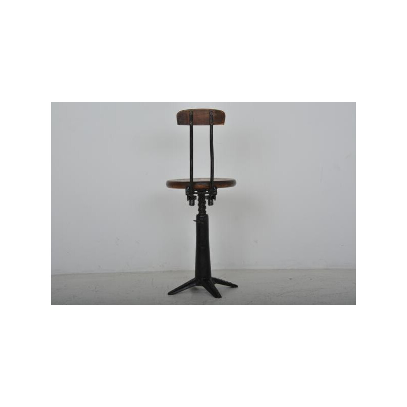 Vintage Singer workshop stool - 1950s