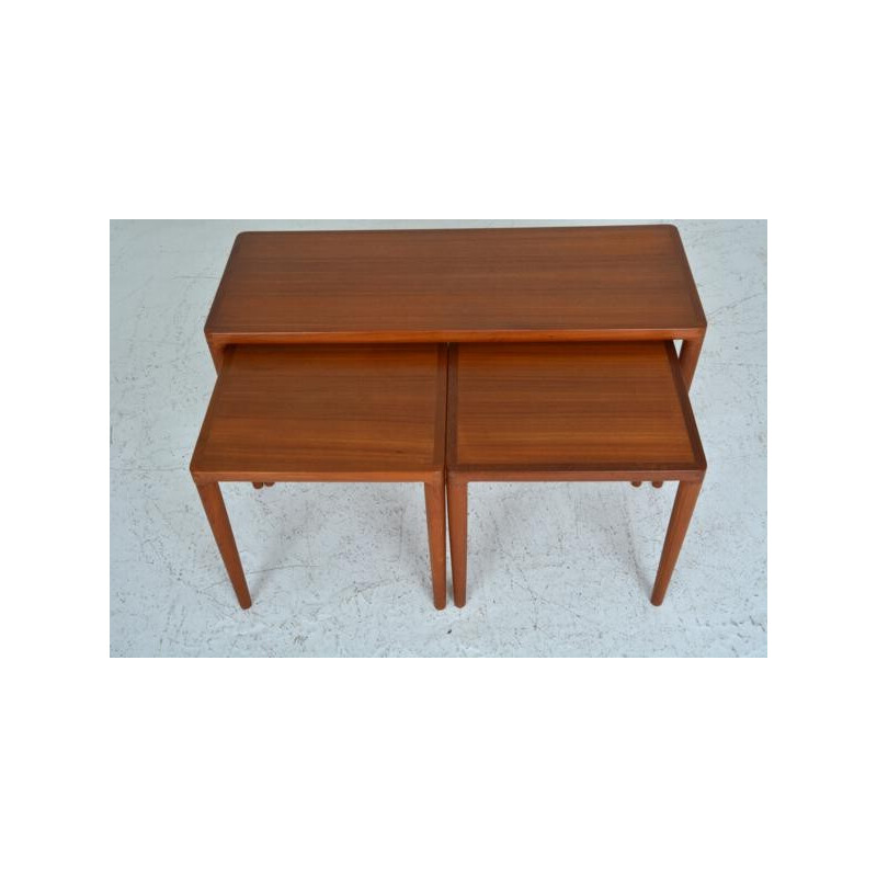 Scandinavian teak nesting tables - 1960s