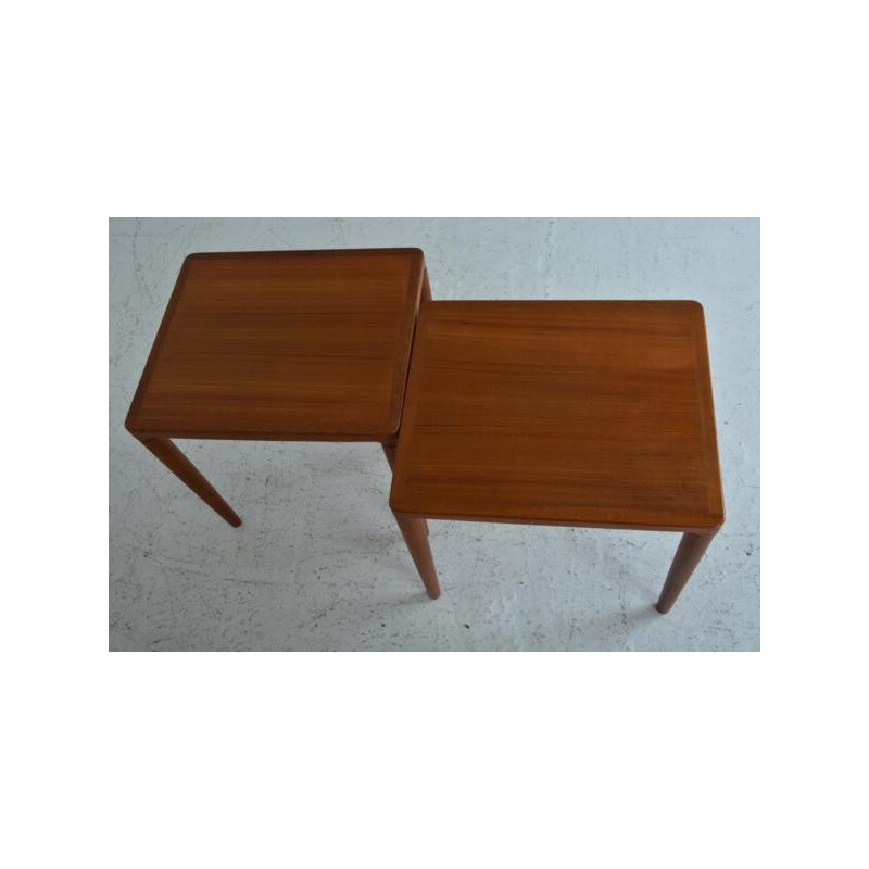 Scandinavian teak nesting tables - 1960s