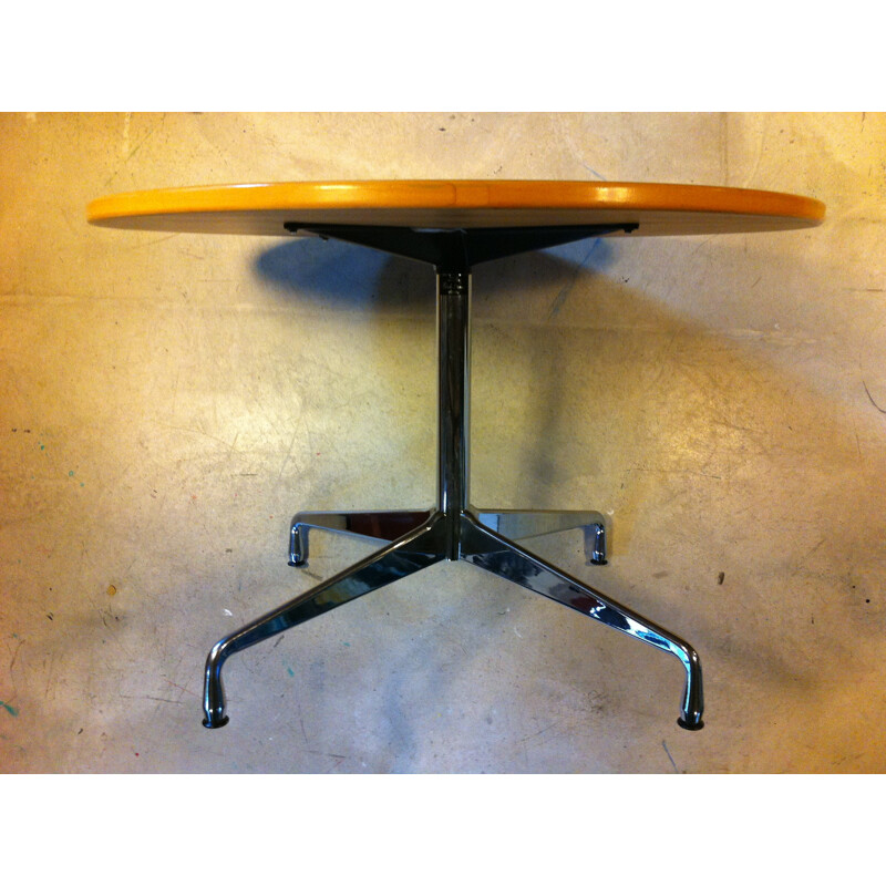 Table "contract" ronde en hêtre, Charles EAMES - 2001