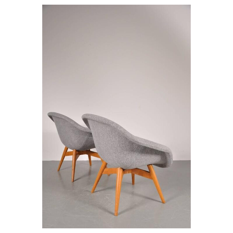 Paire de fauteuils lounge de Frantisek JIRAK - 1950