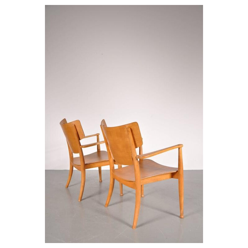Pair of Portex Easy Chairs, Peter HVIDT and Orla MOLGAARD-NIELSEN - 1940s