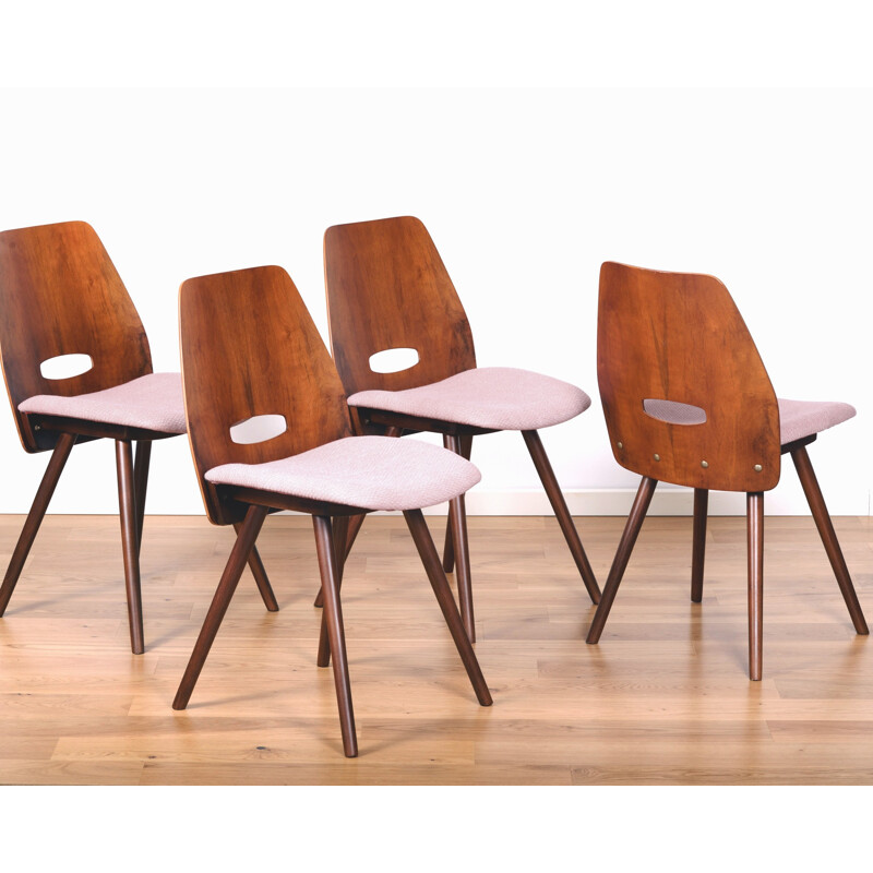 Set of 4 Dining Chairs by Frantisek Jirak for Tatra - 1960s