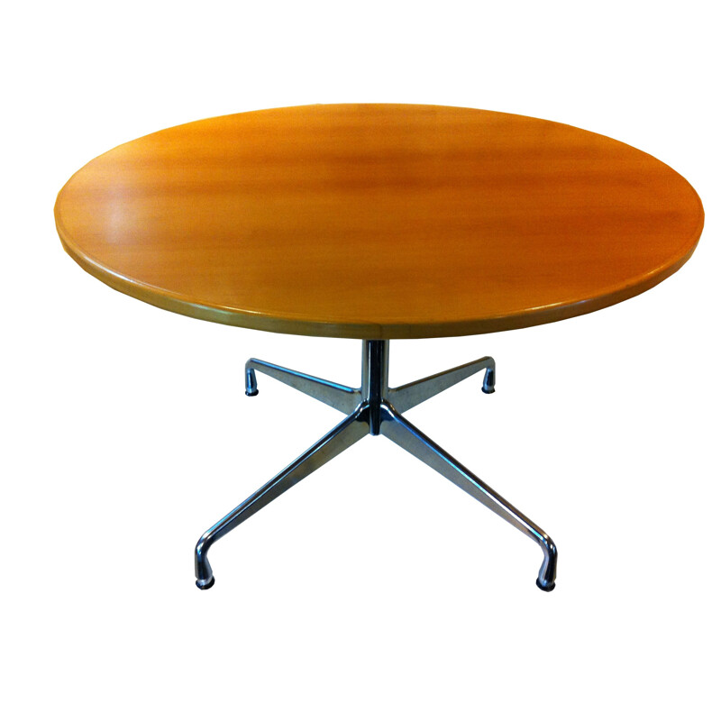 Table "contract" ronde en hêtre, Charles EAMES - 2001
