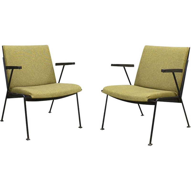 Vintage Dutch design Oase lounge chairs by Wim Rietveld - 1950s
