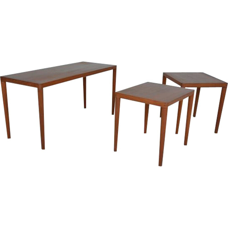 Scandinavian teak nesting tables - 1960s