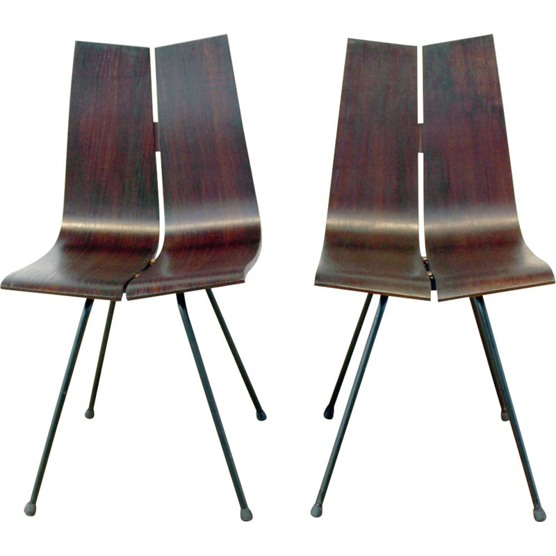 Pair of vintage chairs by Hans Bellmann - 1960s