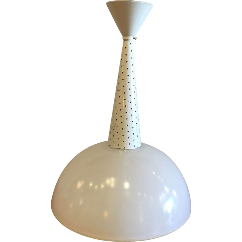 Hanging lamp holophane - 1950s