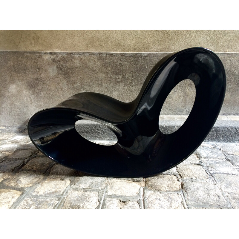 Black rocking chair "Voido", RON ARAD - 2000