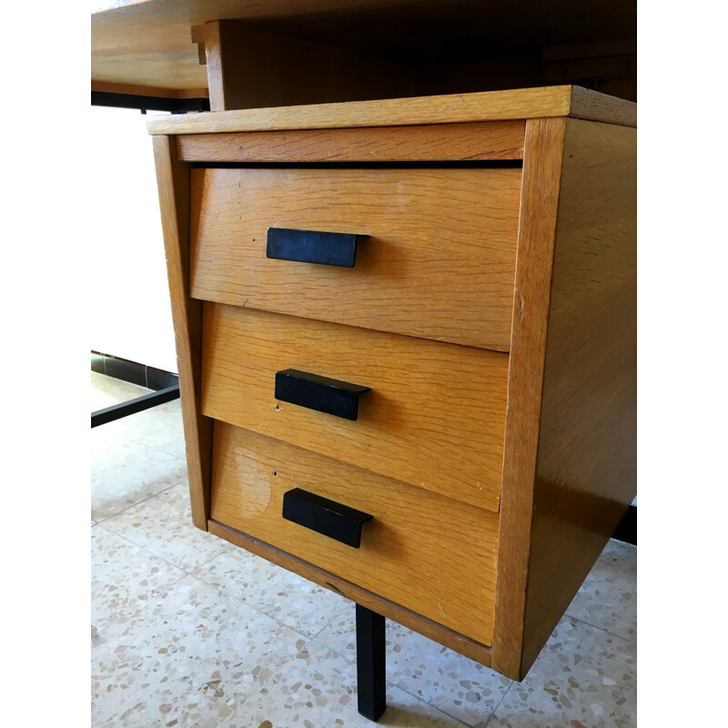 Bureau en bois de Pierre Paulin - 1950