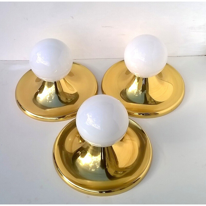 Set of 3 wall lights by Arteluce Achille Castiglioni - 1960s