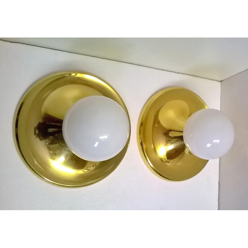 Set of 3 wall lights by Arteluce Achille Castiglioni - 1960s