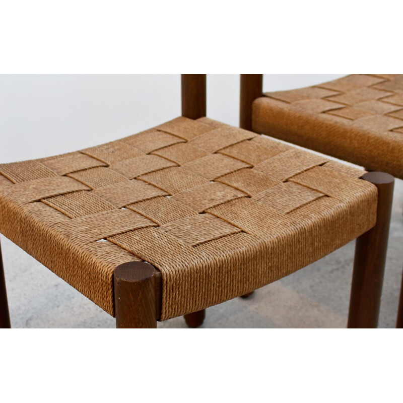 Set de quatre chaises conçues par Edlef Bandixen - 1966