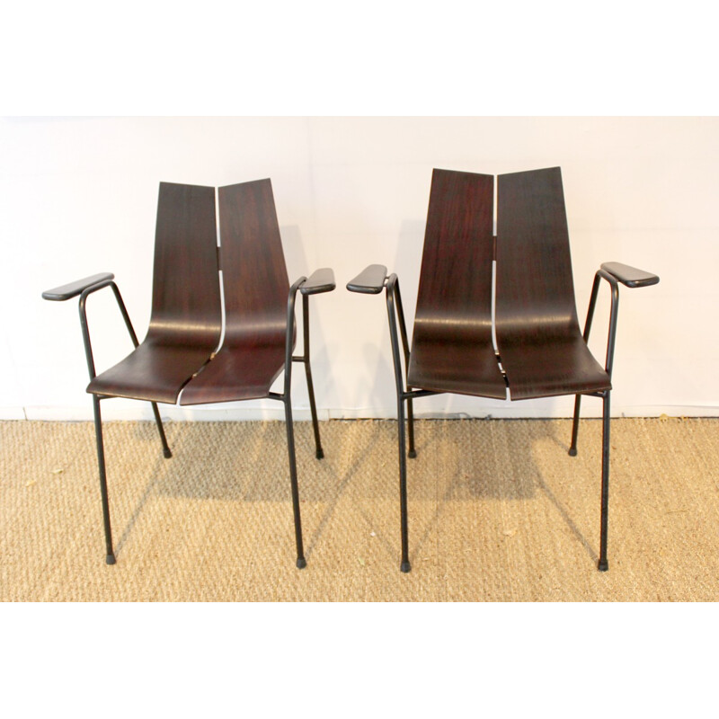 Set of 2 armchairs by Hans Bellman - 1955