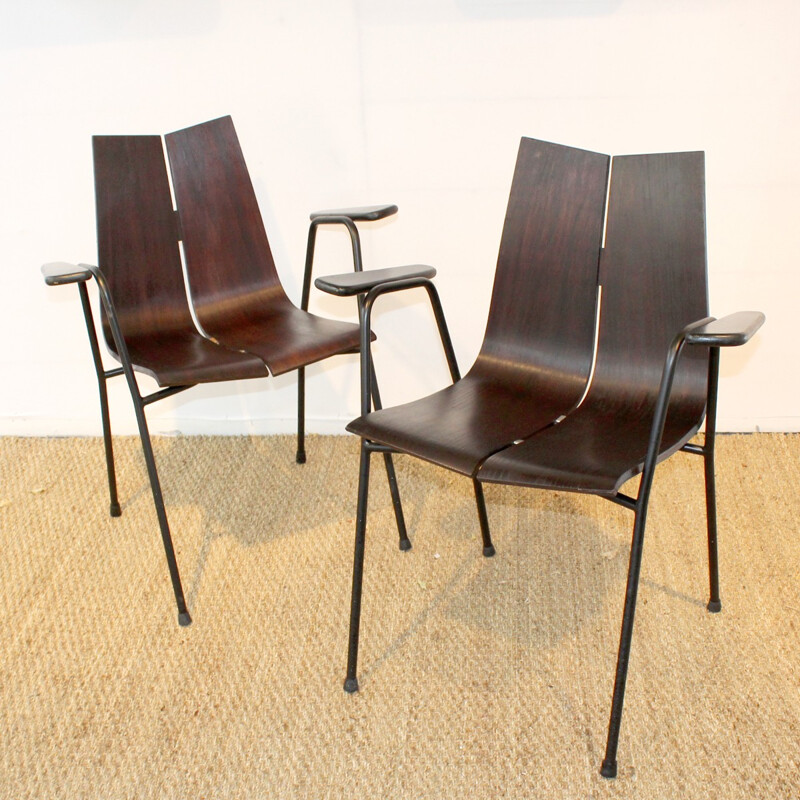 Set of 2 armchairs by Hans Bellman - 1955