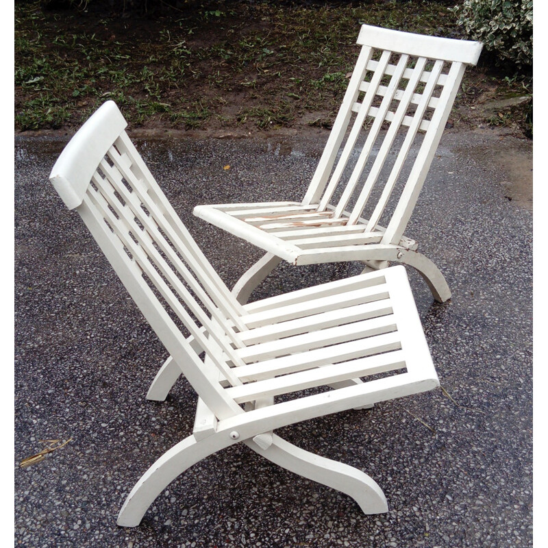 Pair of Robert Mallet-Stevens armchairs for Pierre Dariel - 1930s