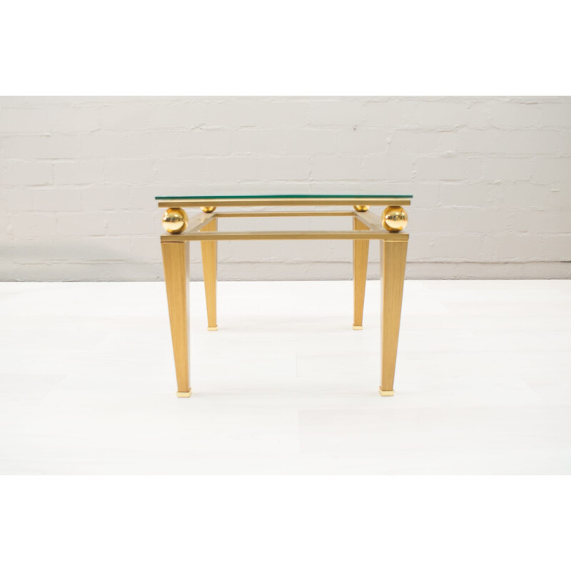 Vintage brass coffee table, 1960