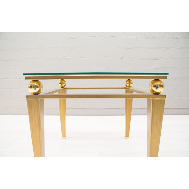 Vintage brass coffee table, 1960