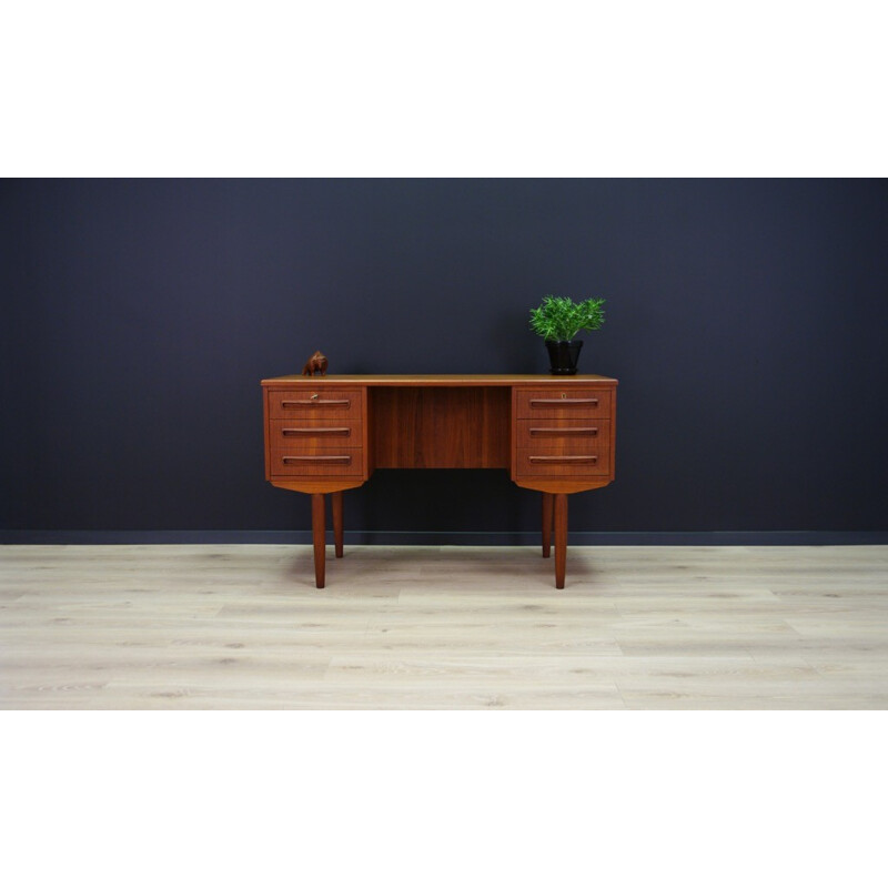 Vintage danish teak desk by J.Svenstrup for AP Møbler - 1960s