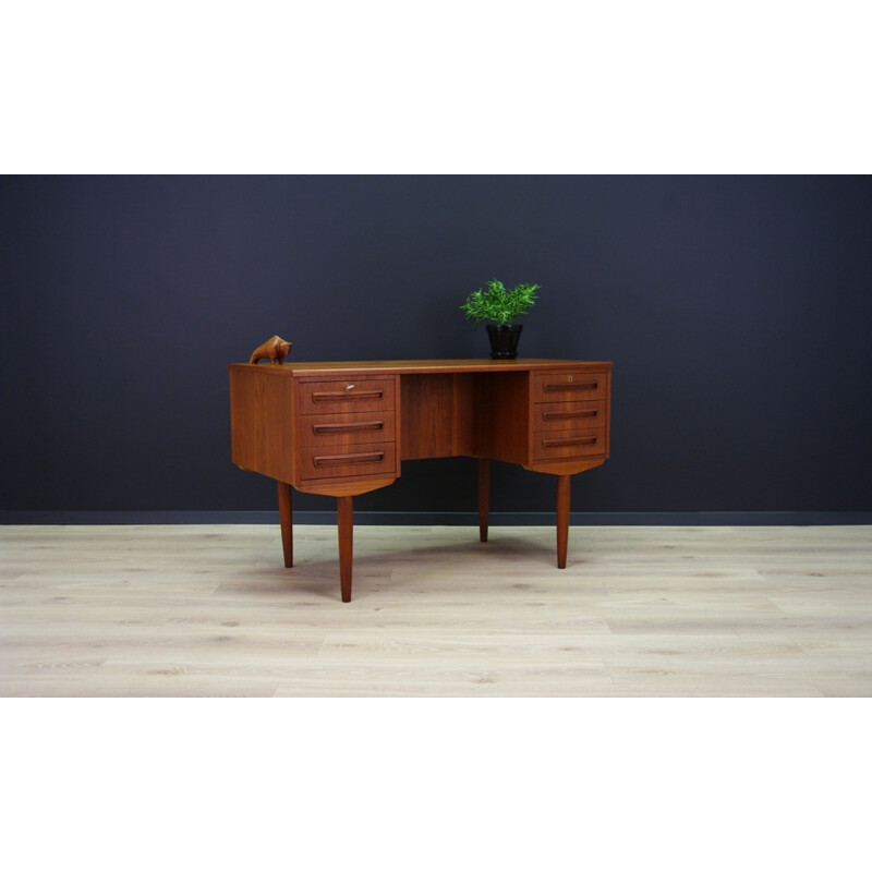 Vintage danish teak desk by J.Svenstrup for AP Møbler - 1960s