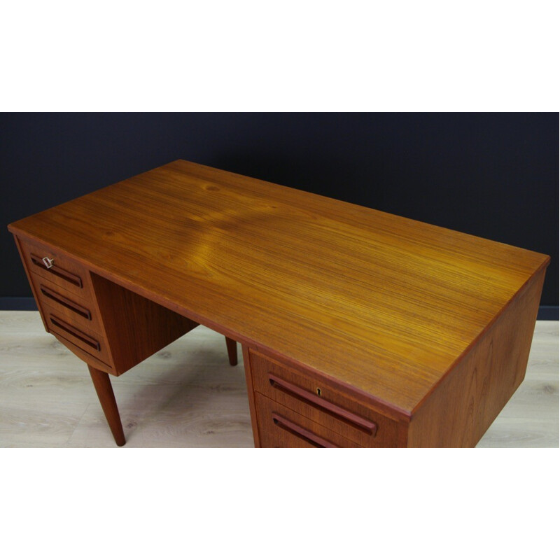 Vintage danish teak desk by J.Svenstrup for AP Møbler - 1960s