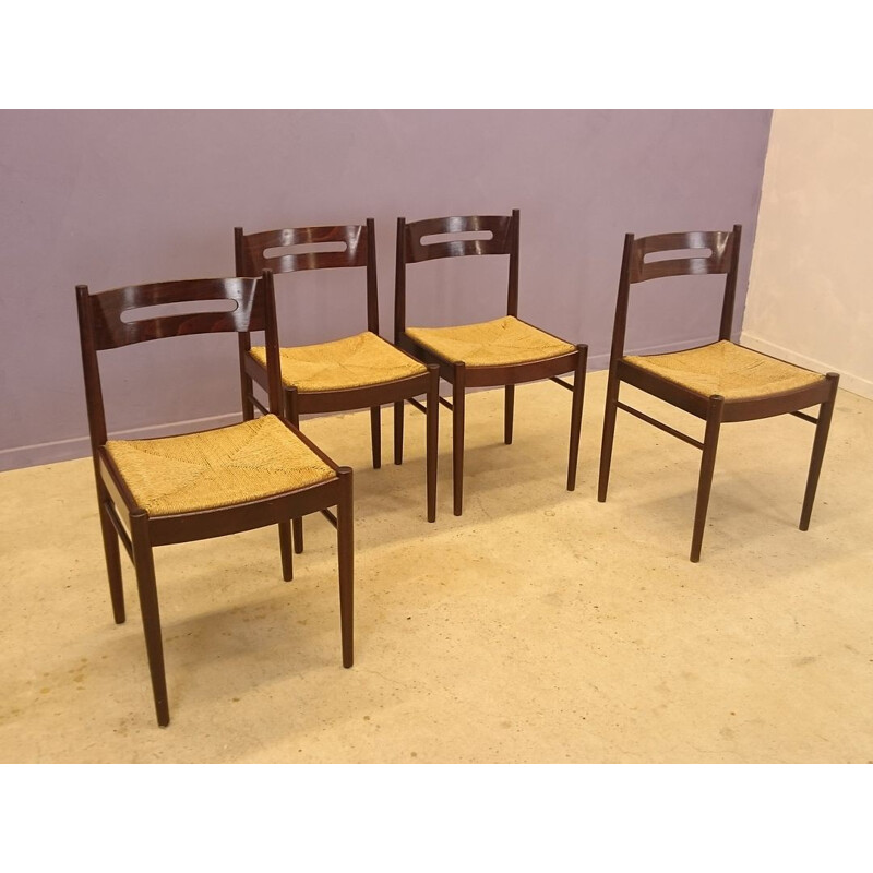 Set of 4 chairs by  Dal Vera - 1950s