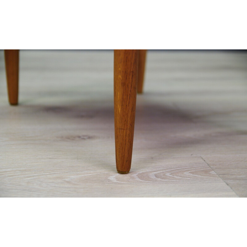 Vintage footrest stool oak - 1960s