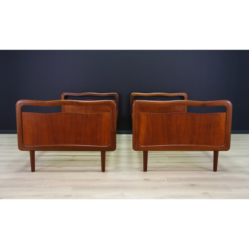 Mid century teak bed, Denmark - 1970s