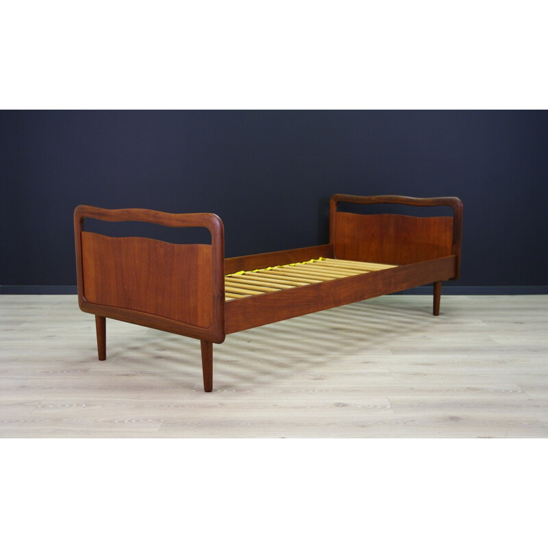 Mid century teak bed, Denmark - 1970s