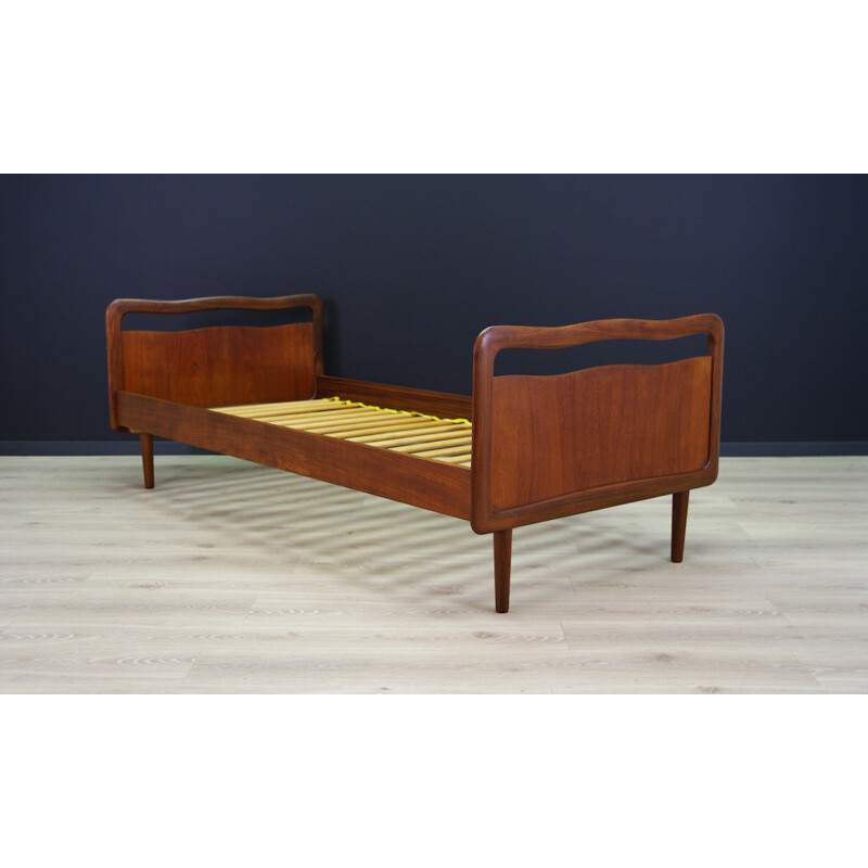 Mid century teak bed, Denmark - 1970s