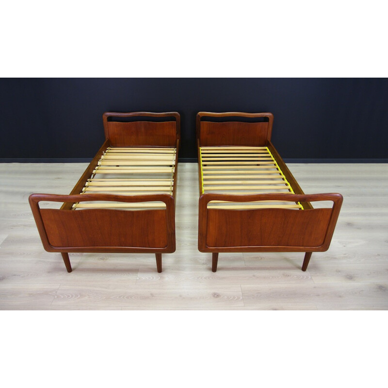 Mid century teak bed, Denmark - 1970s