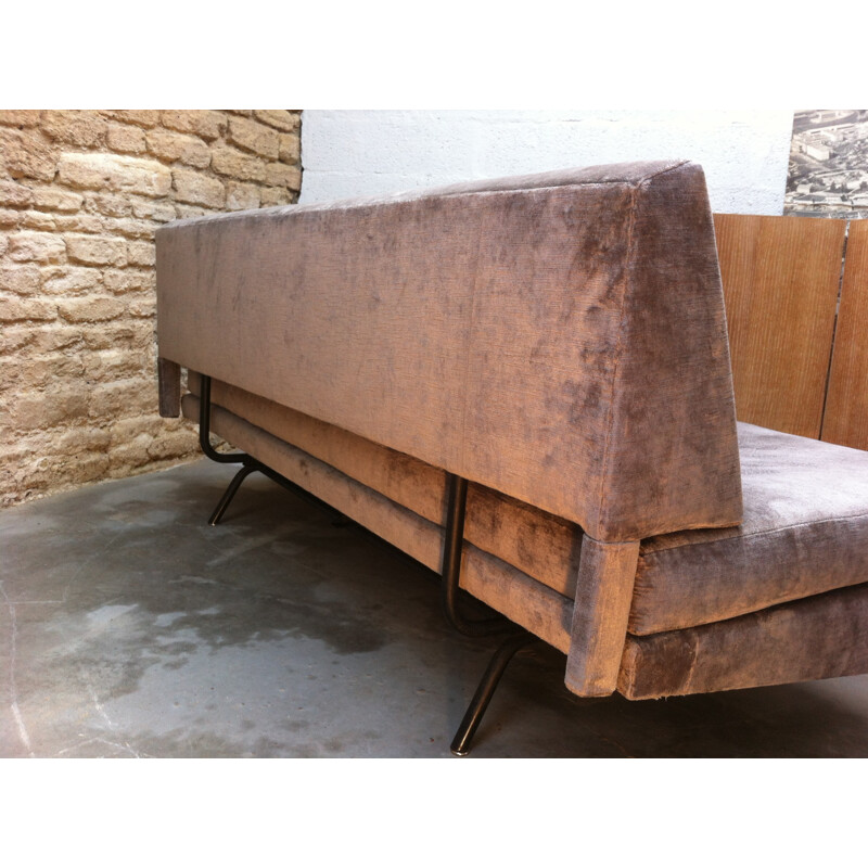 Mid century grey Daybed Sofa, Italy - 1960s