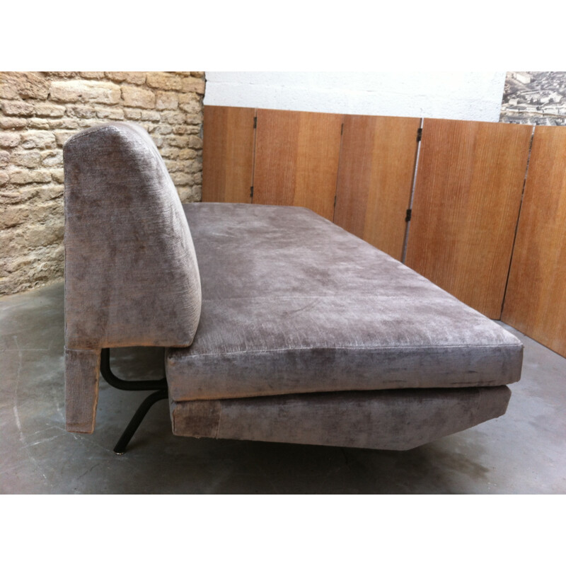 Canapé Daybed vintage italien gris - 1960